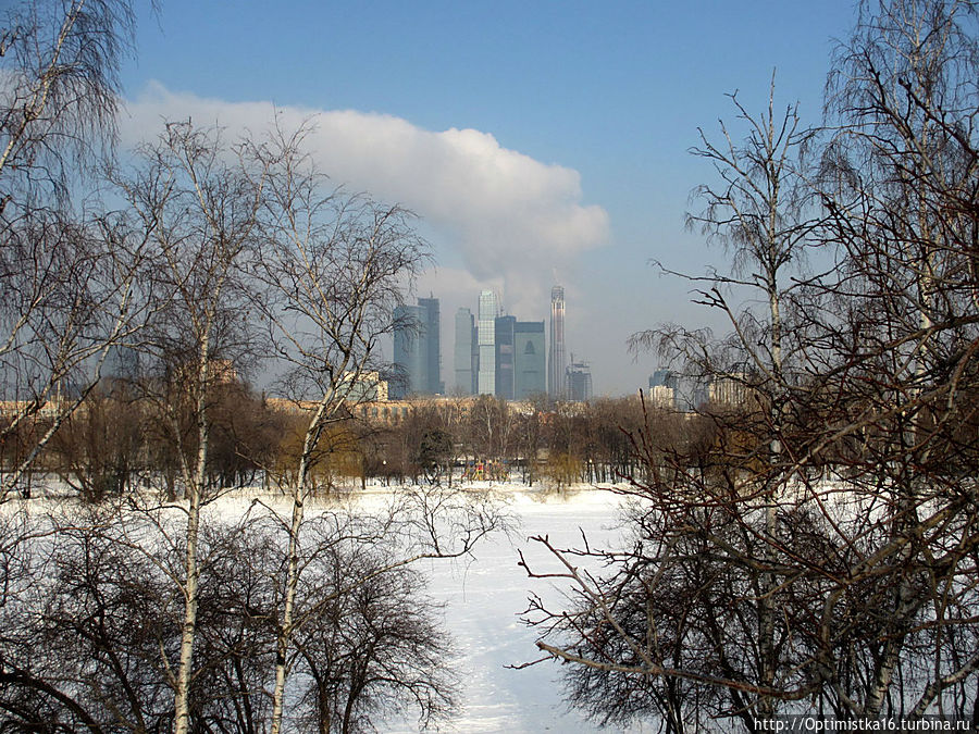 Вид на «Москва-Сити» от Новодевичьего монастыря