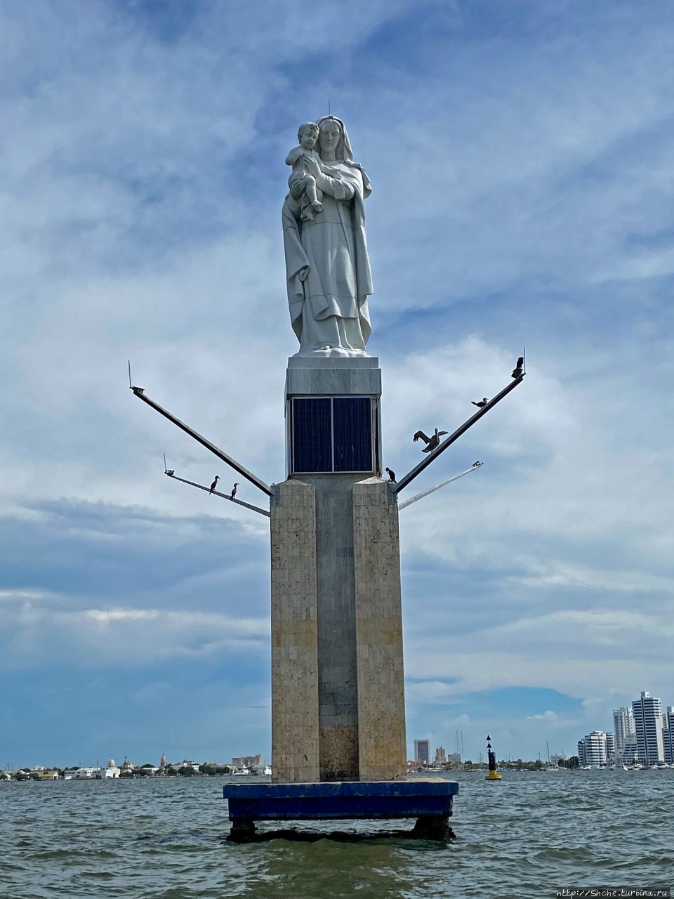 Monumento a la Virgen Картахена, Колумбия