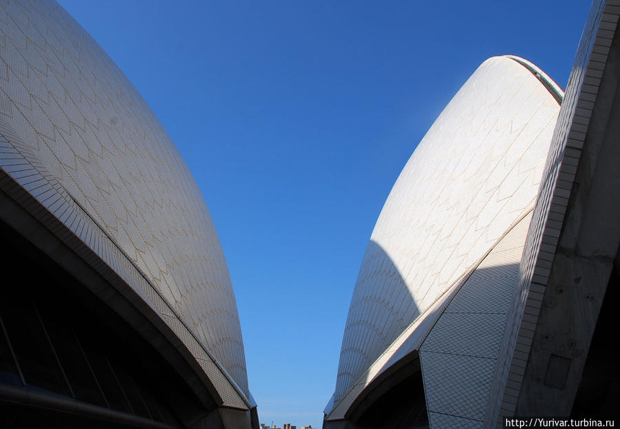 Паруса оперного театра снаружи Сидней, Австралия