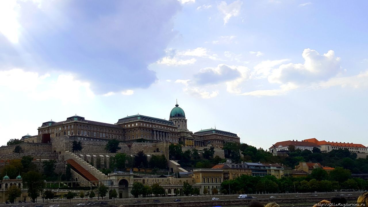 Замок. Вид с Дуная Будапешт, Венгрия