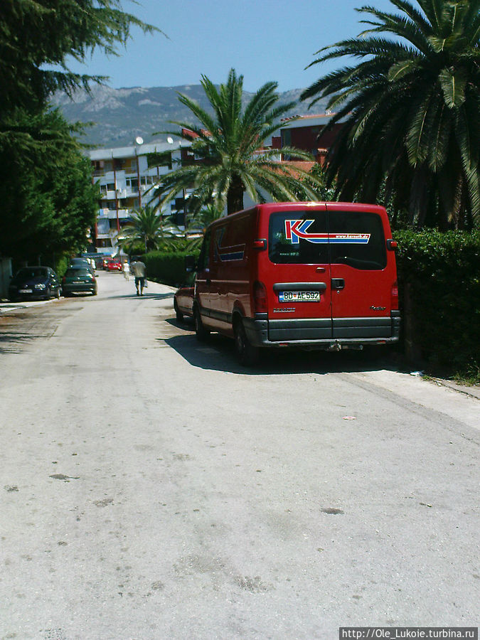 Улица, где расположена вилла Будва, Черногория