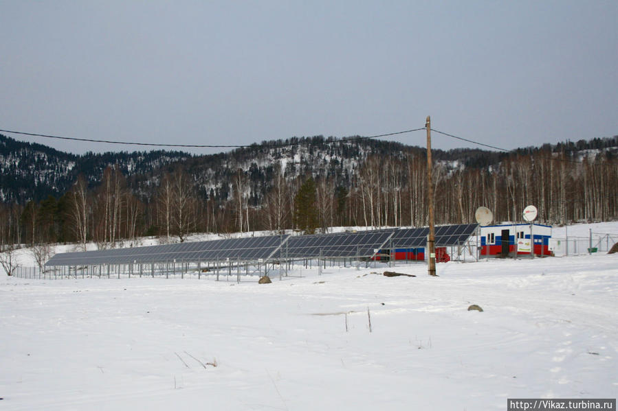 Первая в России солнечно-дизельная электростанция Республика Алтай, Россия