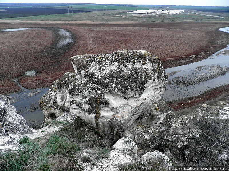 Меловые горы в донских степях Лысогорка, Россия