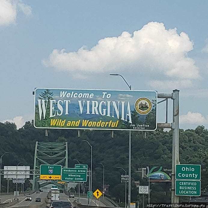 Первая столица Западной Вирджинии Вилинг, CША