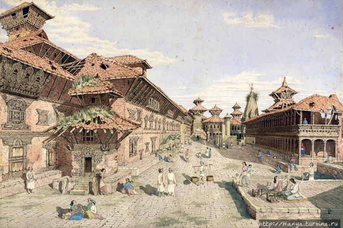 Акварель 1853 г. Из интер