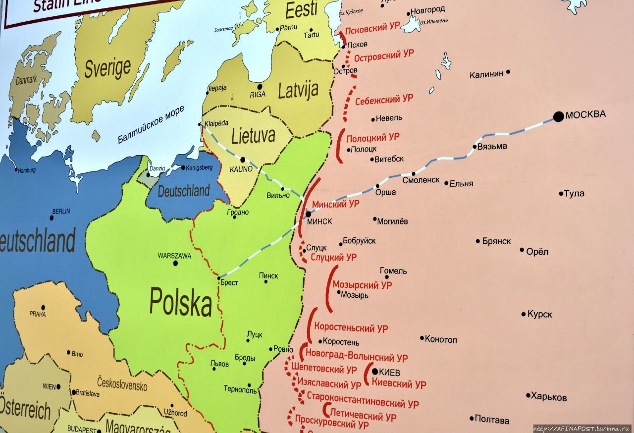 Линия сталина в минске карта