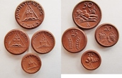 4 Münzen (1921) Notgeld  — 10,20,25,50 Pfennig