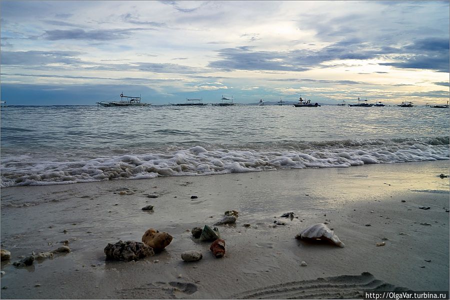 Море на Панглао чистое и спокойное Остров Бохол, Филиппины