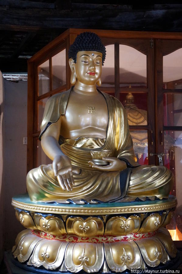 Если  верить  описаниям,  то  это   древнее  изображение  Будды,  покрытое  золотом. Курунегала, Шри-Ланка