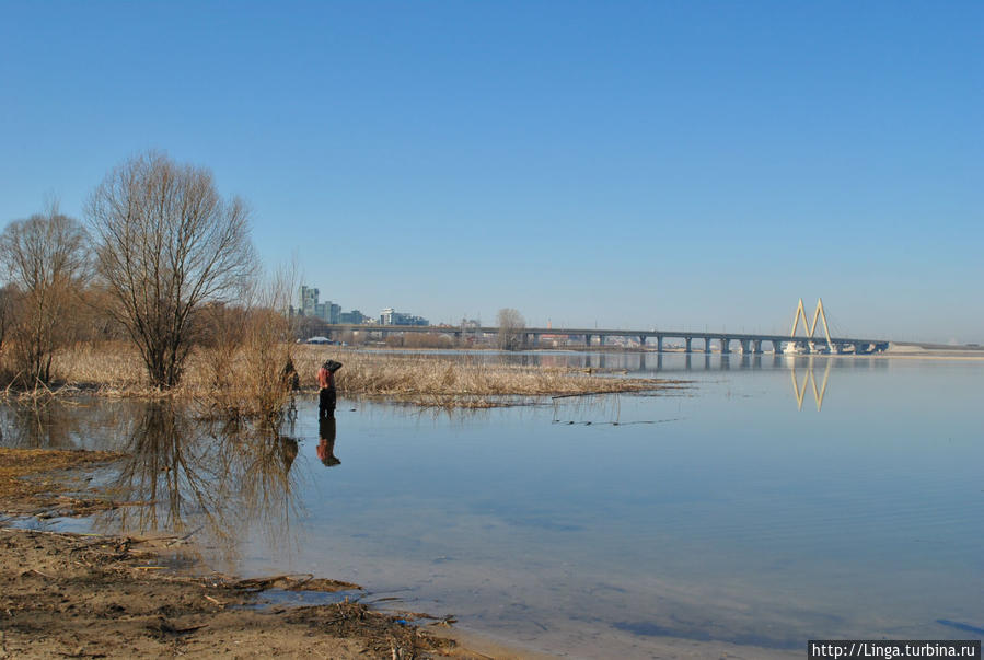 Вид на мост Миллениум Казань, Россия