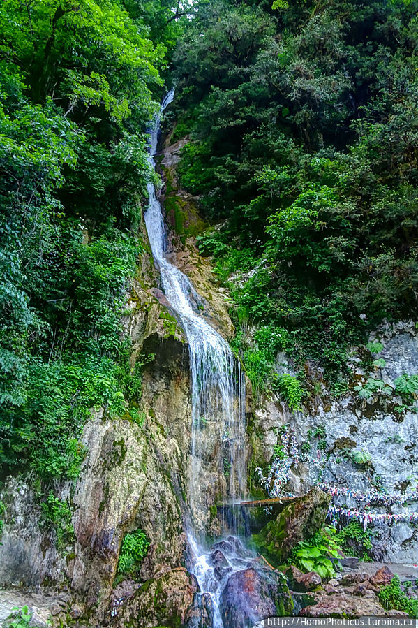 Водопад Мужские слезы Рица Реликтовый Национальный Парк, Абхазия