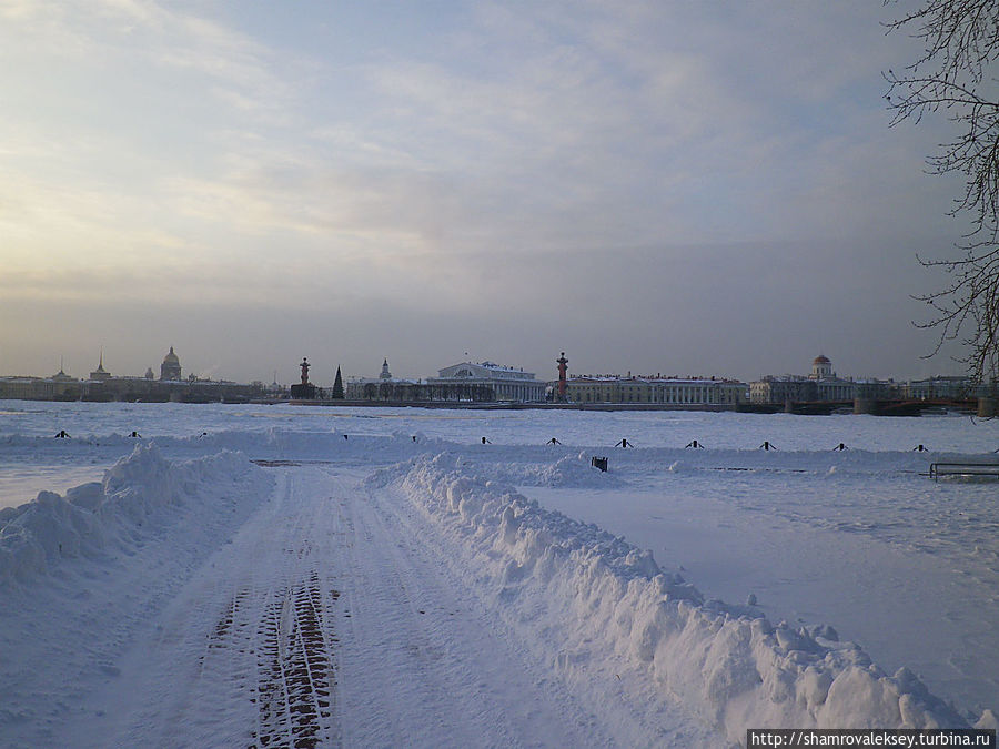 Мороз, ветер, Петропавловка Санкт-Петербург, Россия