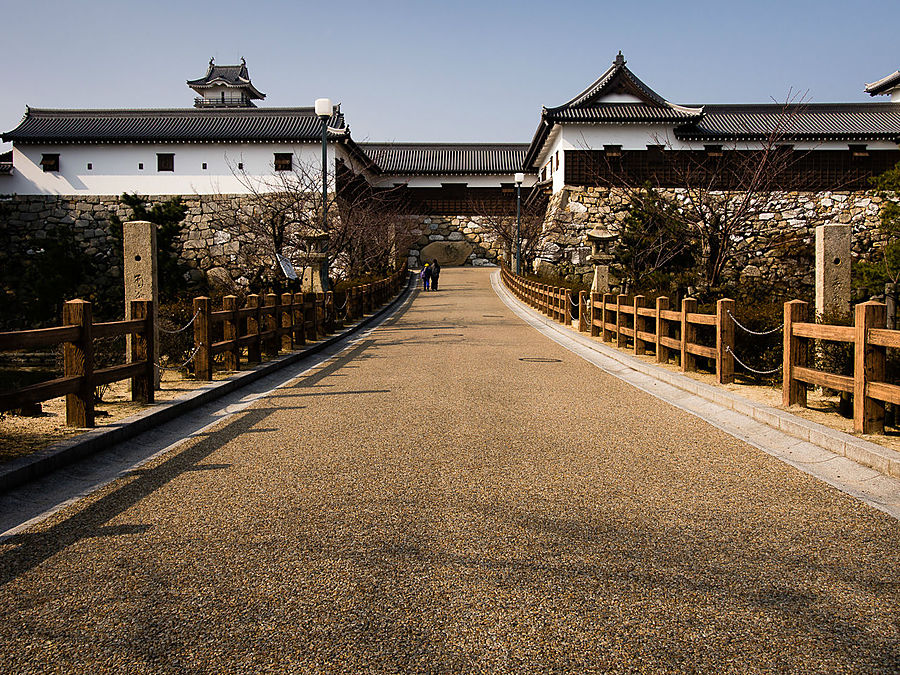 Вход в замок через ров.