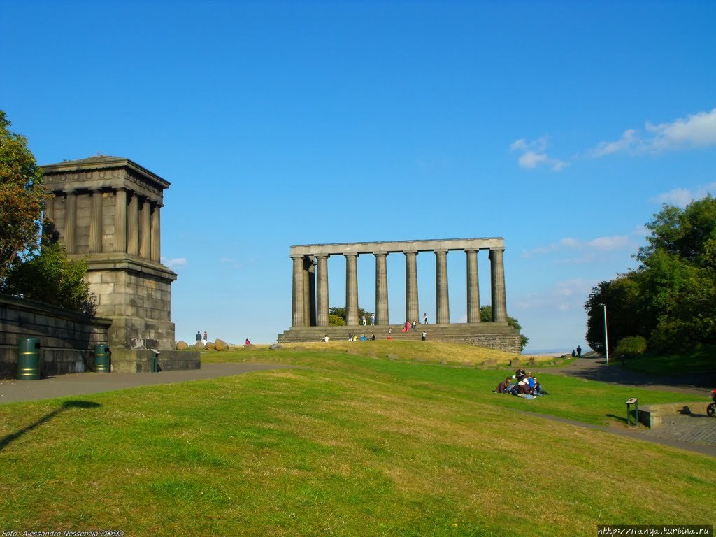 Calton Hill в Эдинбурге. Фото из интернета Эдинбург, Великобритания