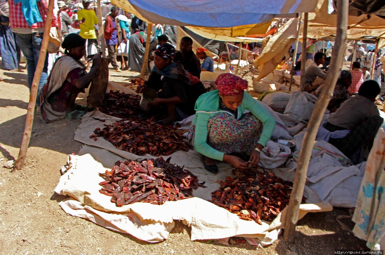 Воскресный рынок Лалибелы Лалибела, Эфиопия