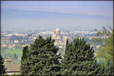 Вид на Санта-Мария-дельи-Анджели из Ассизи