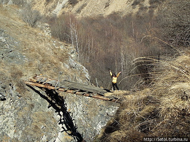 Мостик над ущельем Майкоп, Россия