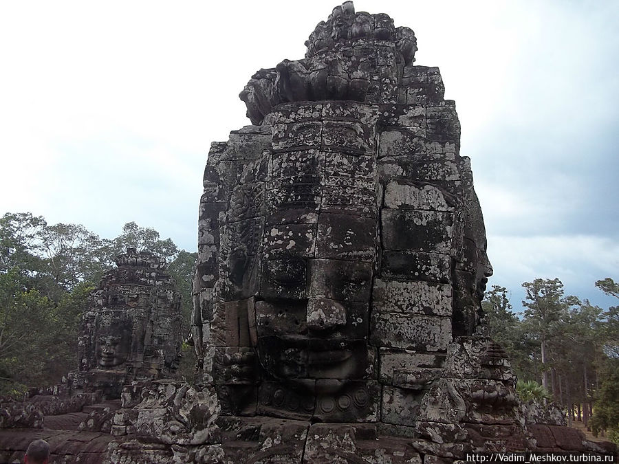В храм Байон. Ангкор (столица государства кхмеров), Камбоджа