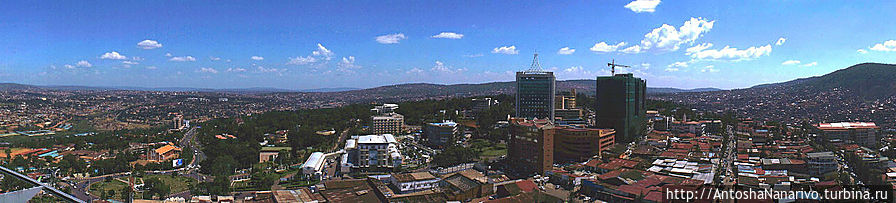 Панорма  с крыши башни в сторону центра