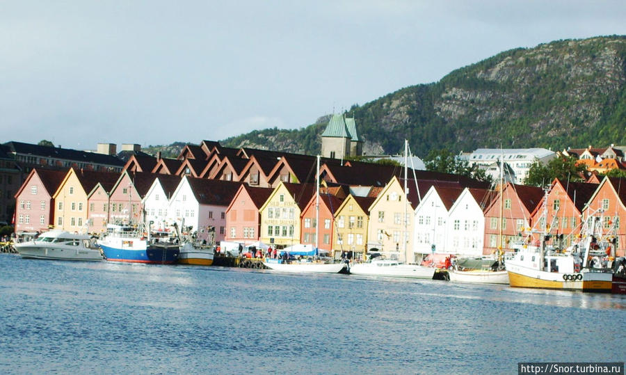 Поездка на север Берген, Норвегия