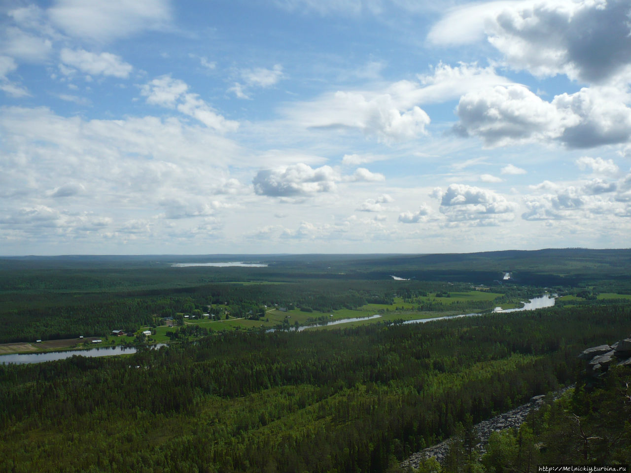 Прогулка по горе Авасакса Юлиторнио, Финляндия