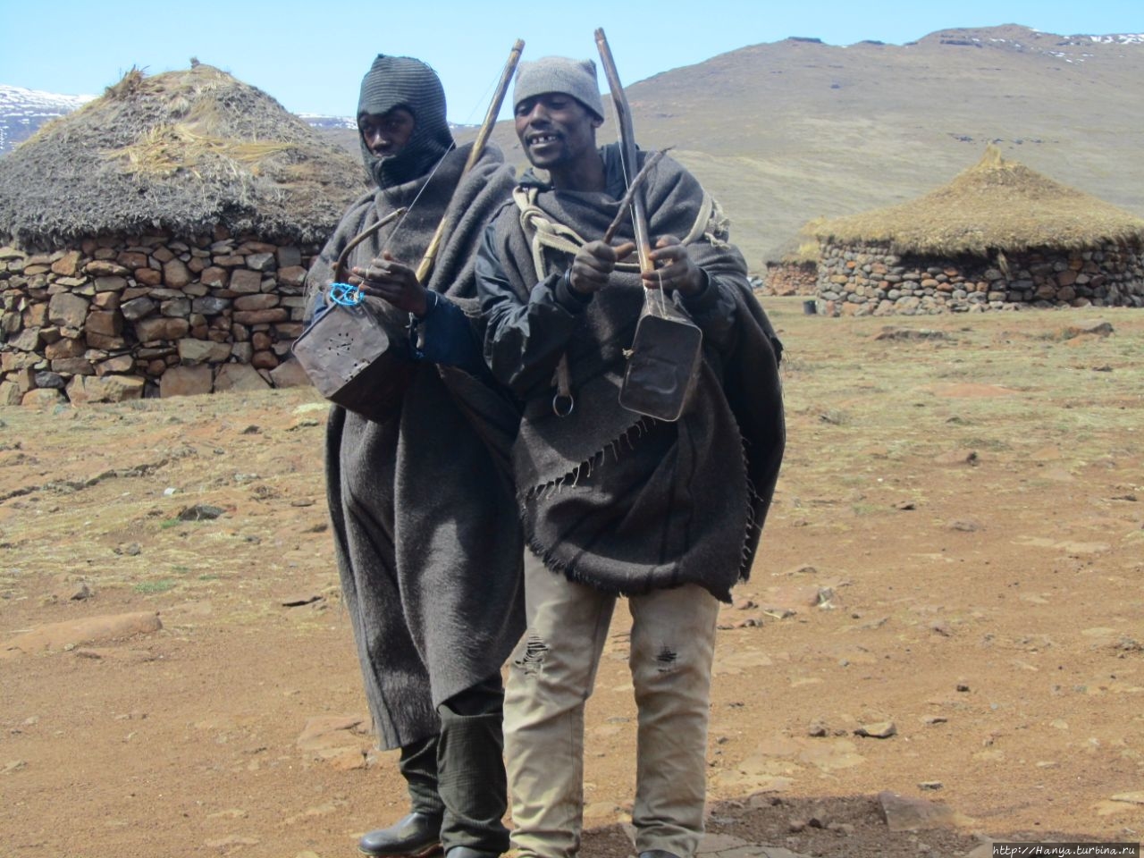 Деревня Basotho Драконовы горы, Лесото