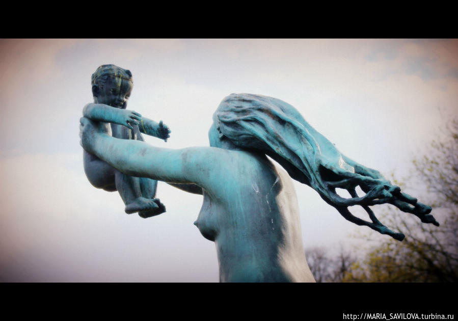 в Парке скульптур Вигеланда Осло, Норвегия