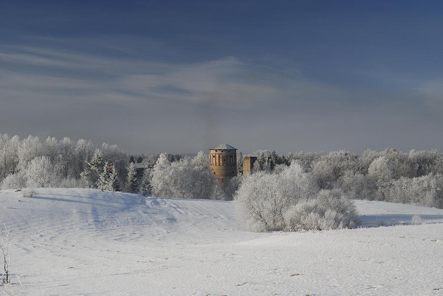 Фото с официального сайта. Одна башня накрыта крышей Вастселиина, Эстония