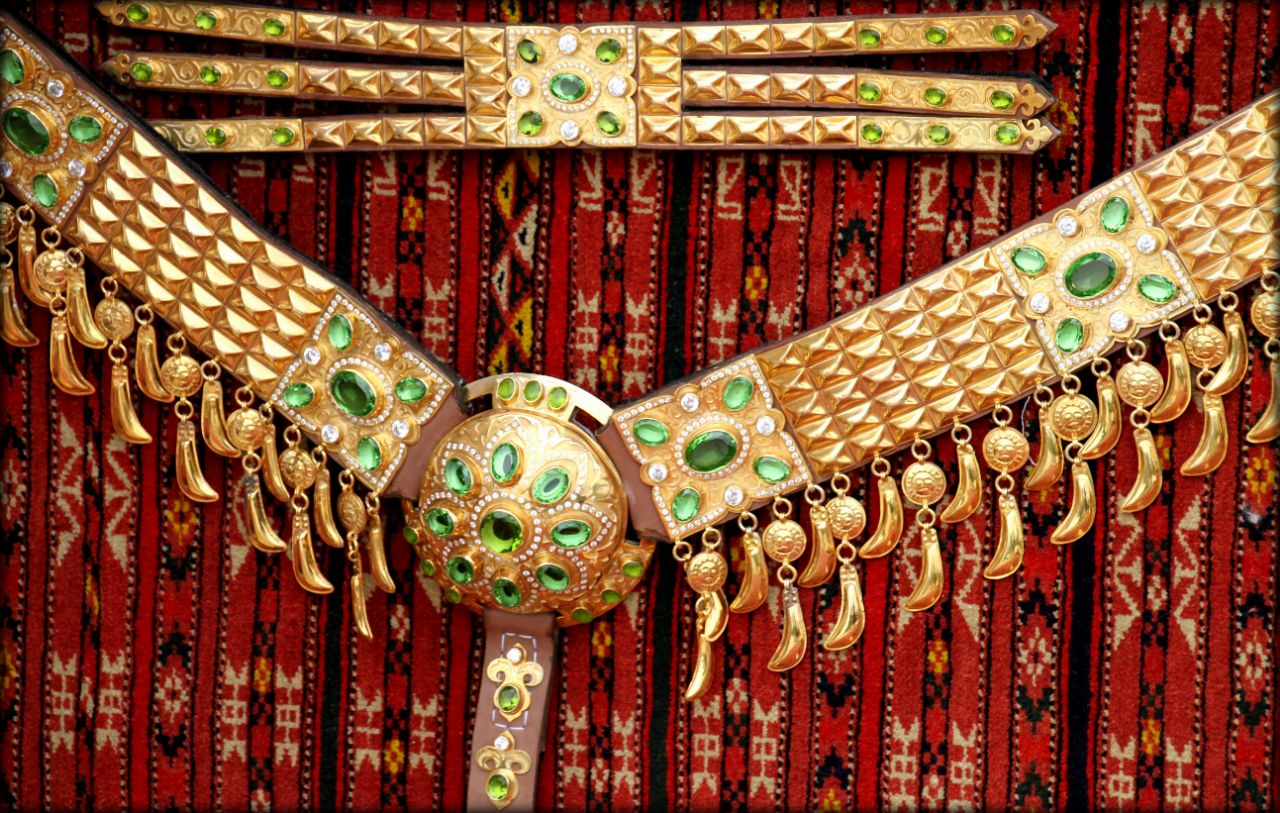 Туркменские украшения Туркмен Алтын изделия