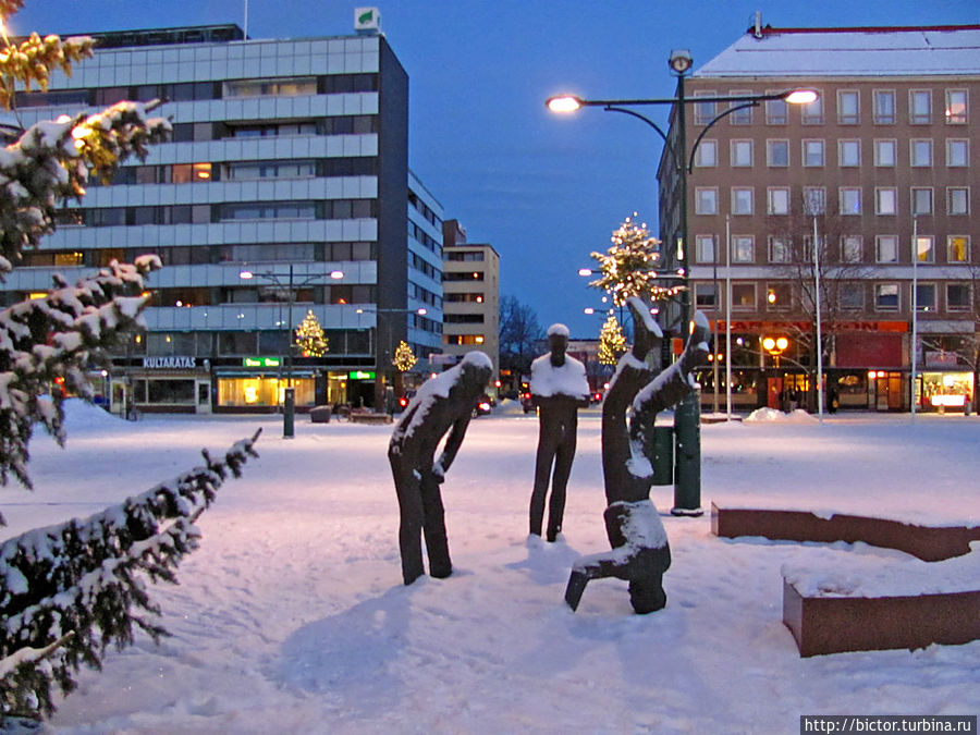 Пори в зимнюю пору Пори, Финляндия