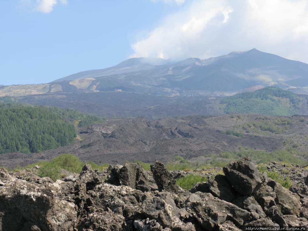 Долина Valle Sciara del Follone: вулкан Etna Вулкан Этна Национальный Парк (3350м), Италия
