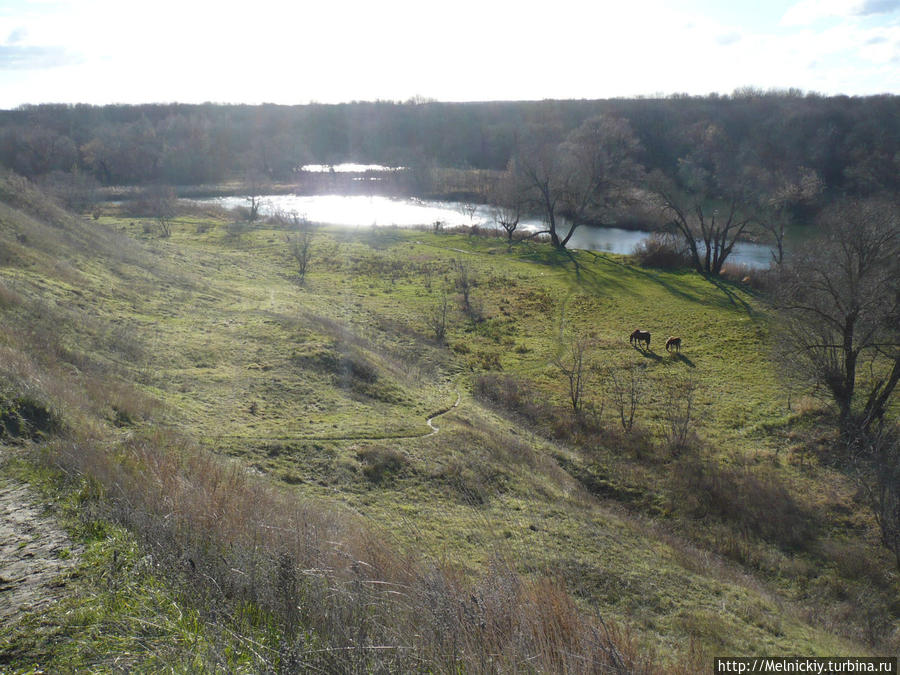 Село Калаис, река Ворона и окрестности. Тамбовская область, Россия