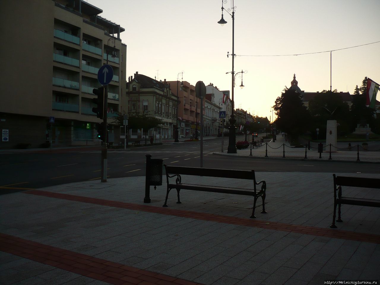 Утреннее знакомство с пограничным городом Надьканижа, Венгрия