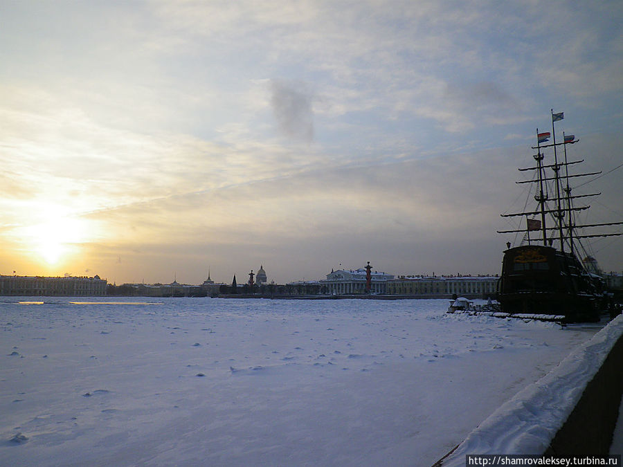 Мороз, ветер, Петропавловка Санкт-Петербург, Россия