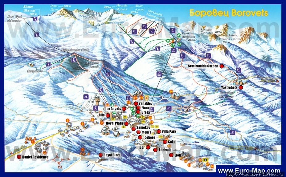 Где в Европе семье неделю покататься на лыжах за 2000 евро Боровец, Болгария
