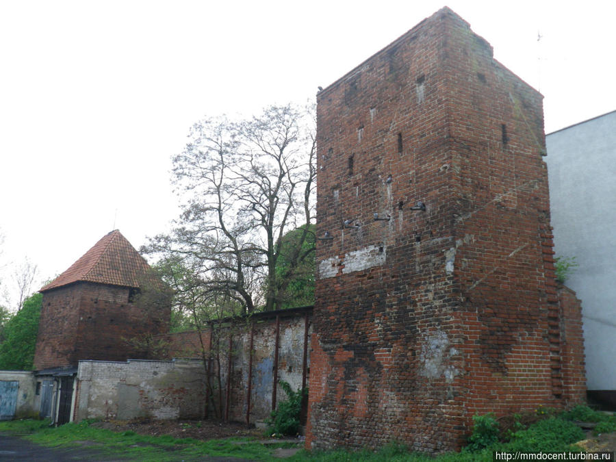 А этот кусок старинной городской стены я нашел вообще чуть ли не в кустах обычной жилой застройки. Мальборк, Польша