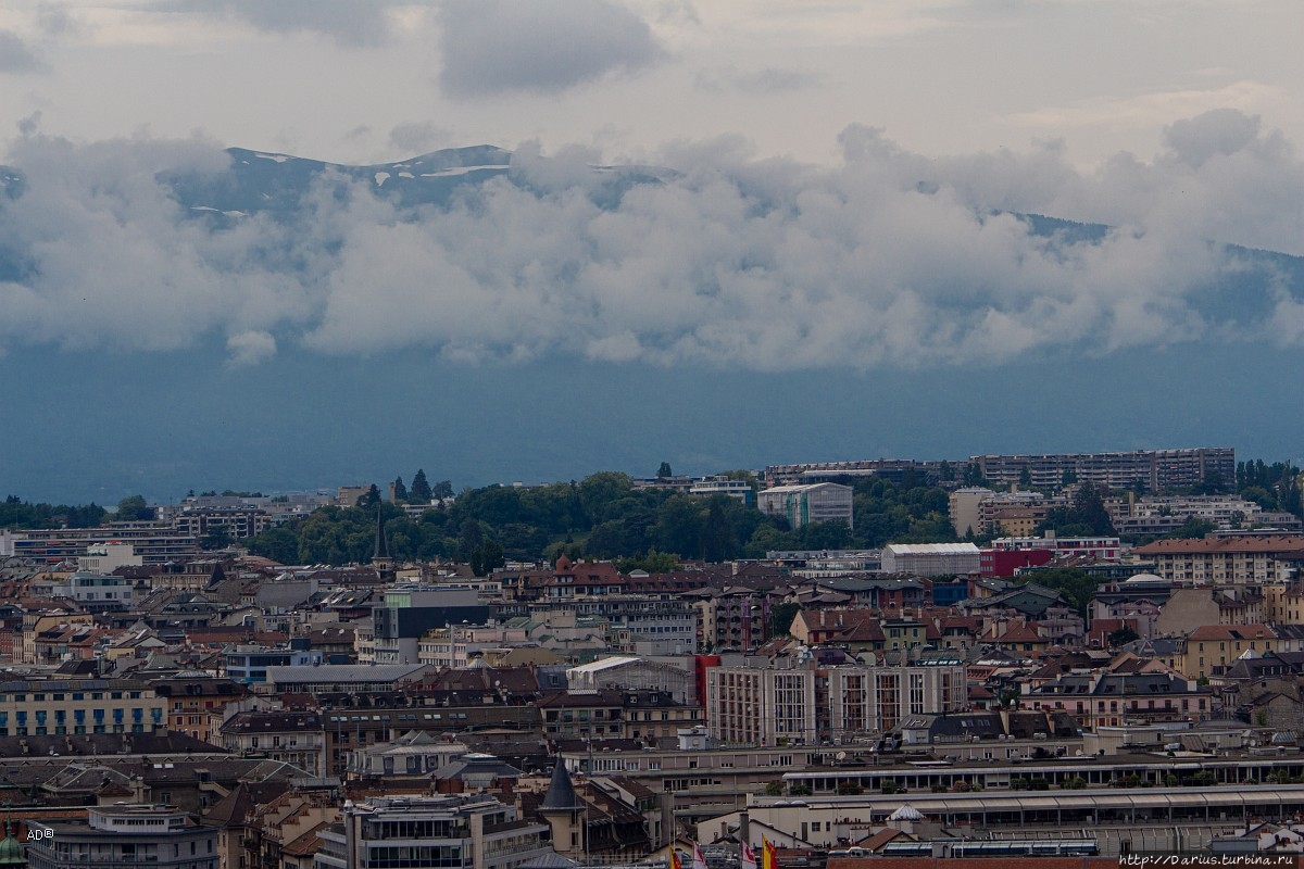 Женева — Виды с Женевского собора Женева, Швейцария