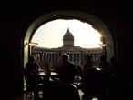 Вид из кафе в Доме Зингера на Казанский собор