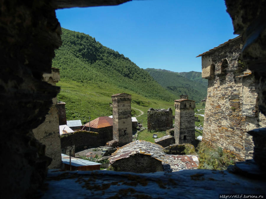 Высокогорное село Ушгули Ушгули - Чвибиани и Жибиани, Грузия