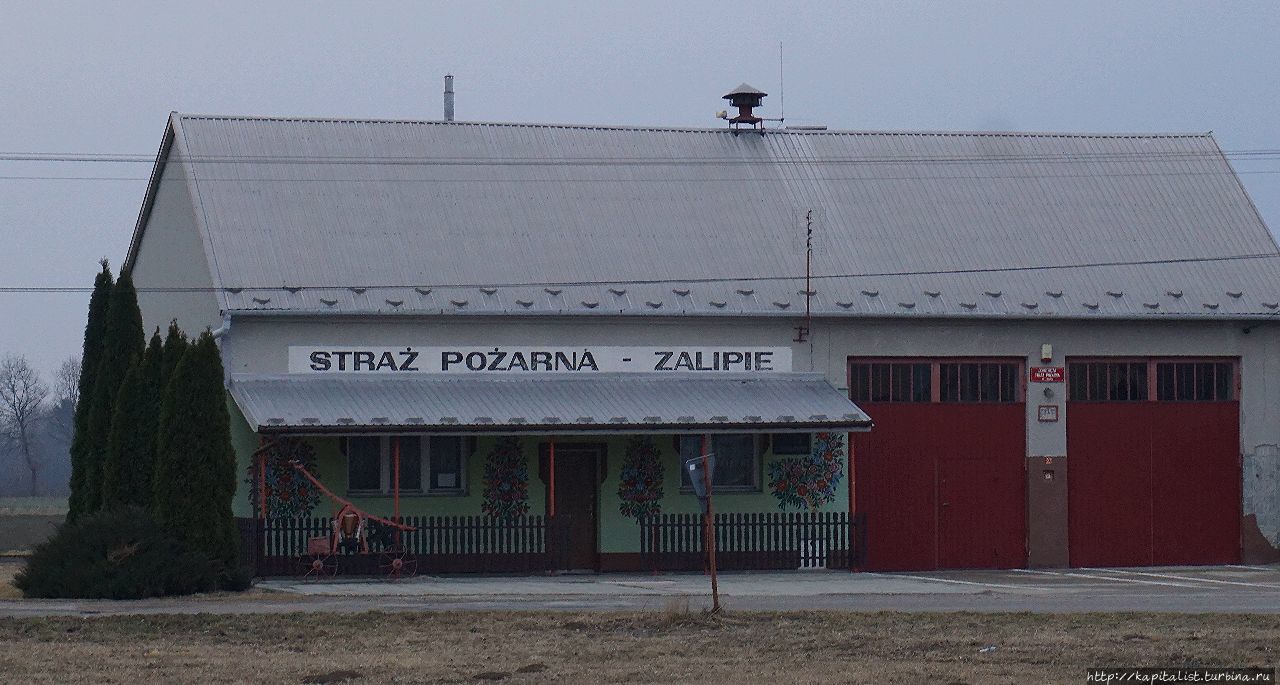 Раскрашенная деревня на юге Польши Залипье, Польша