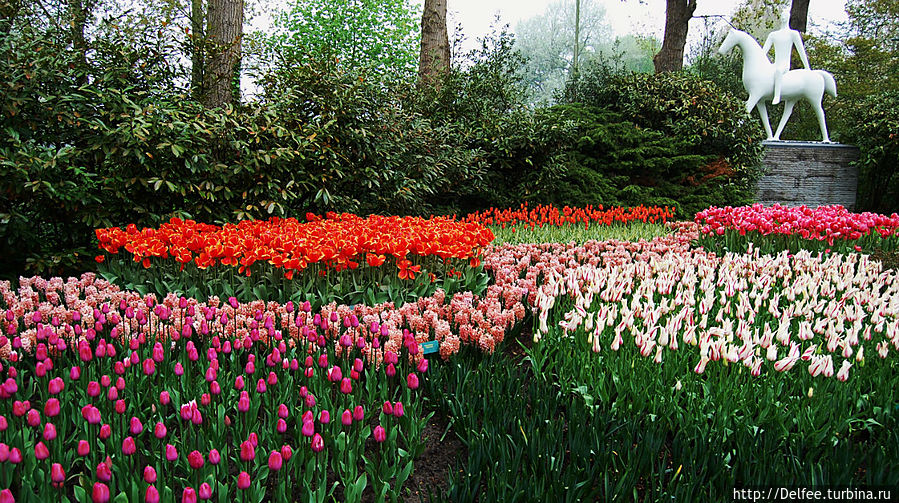 В парке представлено множество интересных скульптур. Первой была приобретена скульптура под название 