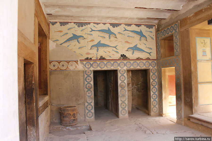 Еще одна комната дворца Остров Крит, Греция