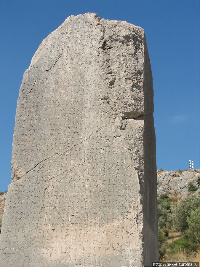Ксанфский обелиск Эгейский регион, Турция