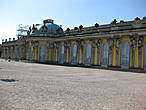 Дворец Сан-Суси, парковая сторона (новые палаты)