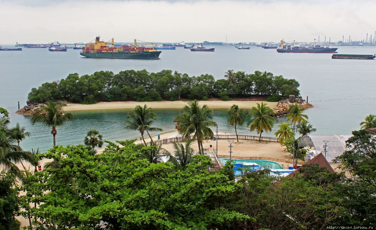 Пляж Силосо остров Сентоза, Сингапур (город-государство)