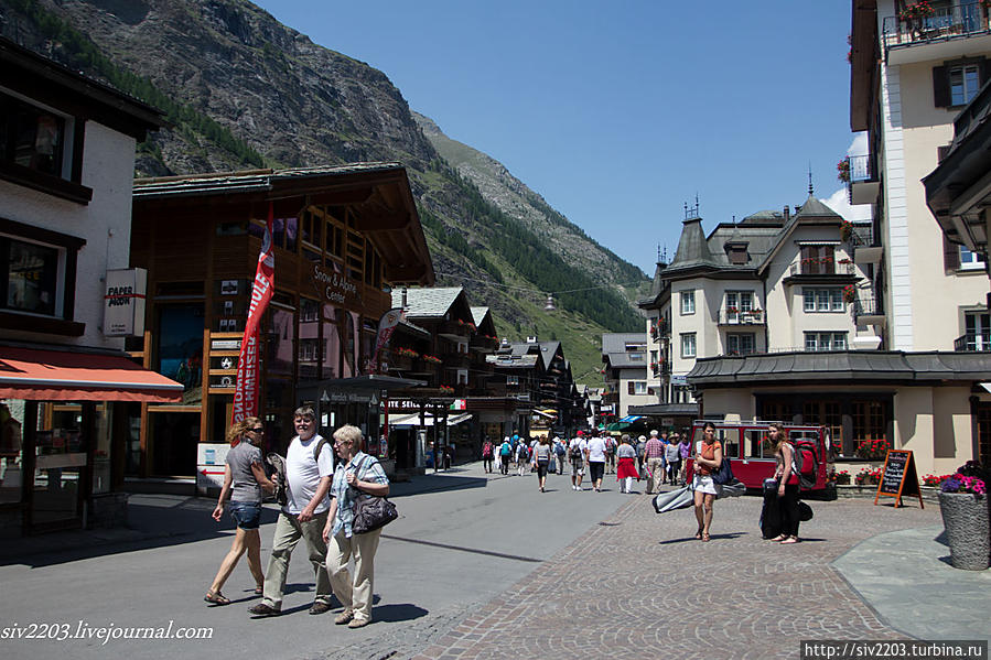 Церматт летом — Швейцарский Тамель Церматт, Швейцария