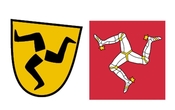 Герб Фюссена и герб острова Мен, foto internet