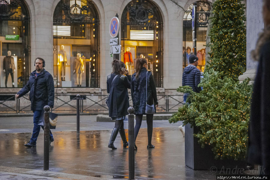 В париже под рождество Париж, Франция