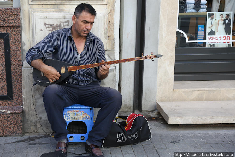 Музыкант с электробагламой. Стамбул, Турция