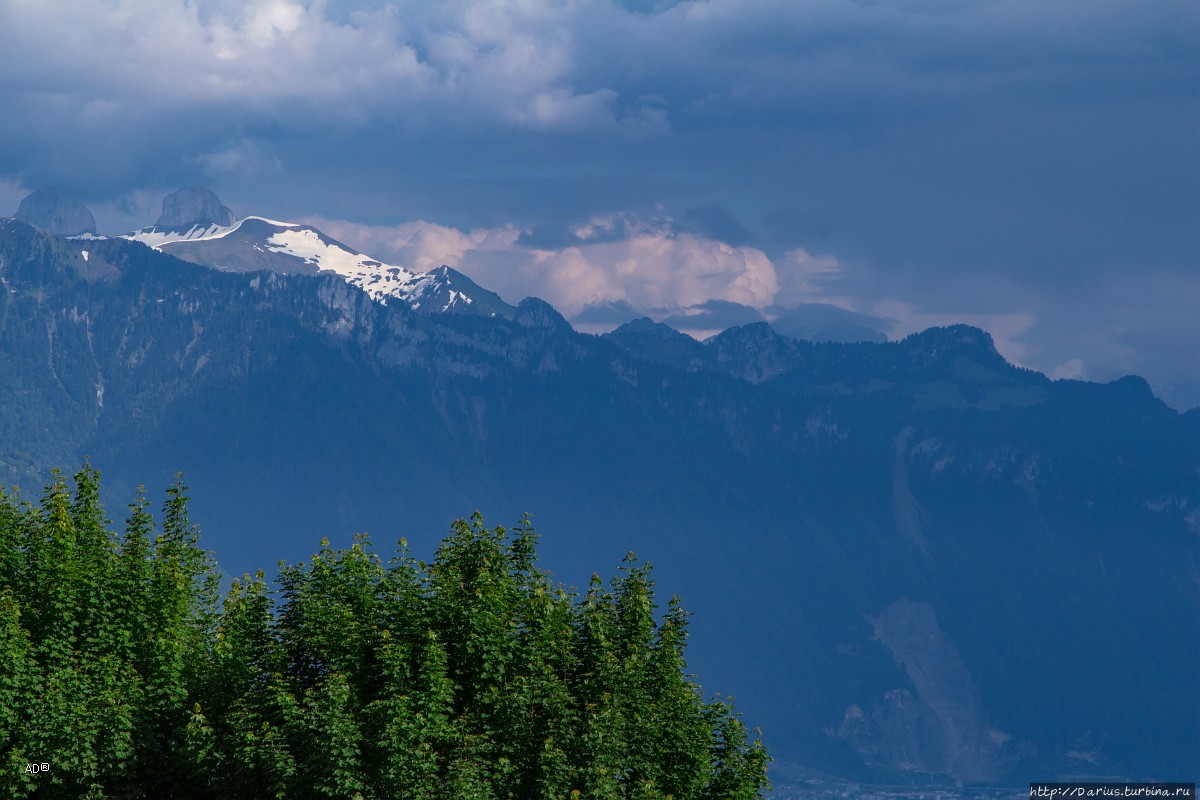 Женева — Веве, Альпы крупным планом Веве, Швейцария